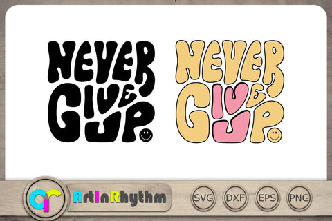 Never Give Up Svg, I Love You Svg, Retro Groovy Svg, Hippie Svg, Retro Svg SVG Artinrhythm shop 