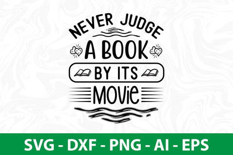 Never Judge a Book By Its Movie-svg SVG orpitasn 