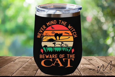 Never mind the witch beware of the cat svg, Halloween cat svg, Funny Halloween T-shirt svg, Halloween Day T-shirt, Happy Halloween svg, Batty Svg, Pumpkin svg, Holiday Cricut SVG Isabella Machell 