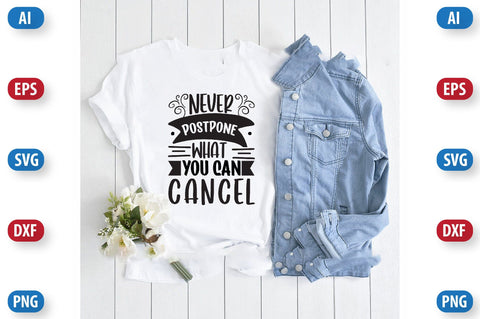 Never postpone what you can cancel SVG SVGista 