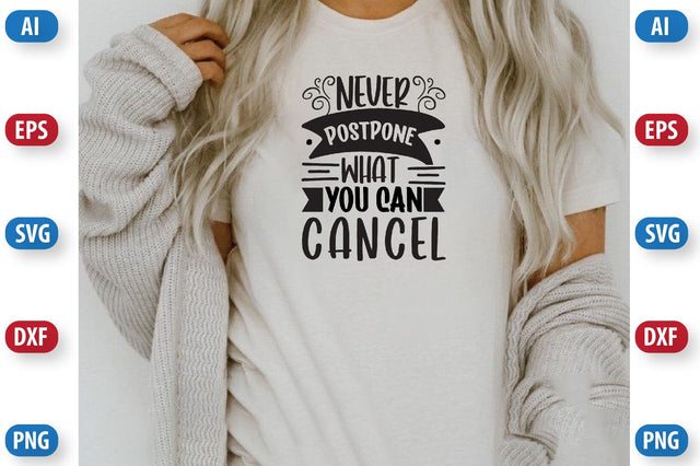 Never postpone what you can cancel SVG SVGista 