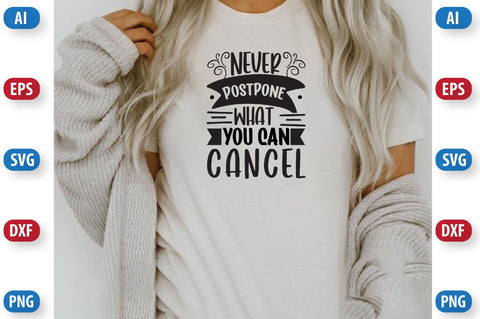 Never postpone what you can cancel SVG SVGista 