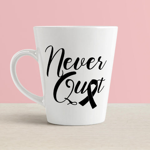 Never Quit Breast Cancer Awareness Cut File SVG So Fontsy Design Shop 