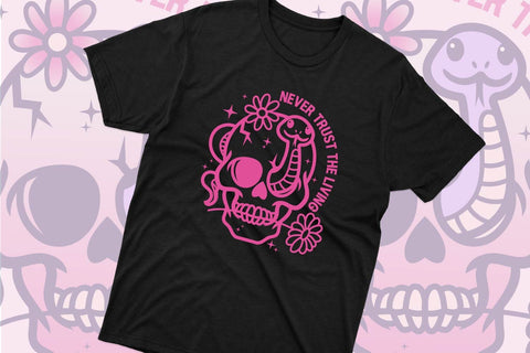 Never trush the living, Pink Halloween svg and sublimation SVG dadan_pm 