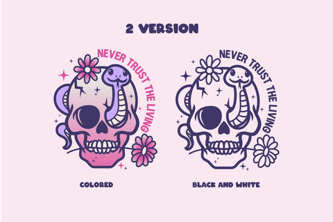 Never trush the living, Pink Halloween svg and sublimation SVG dadan_pm 