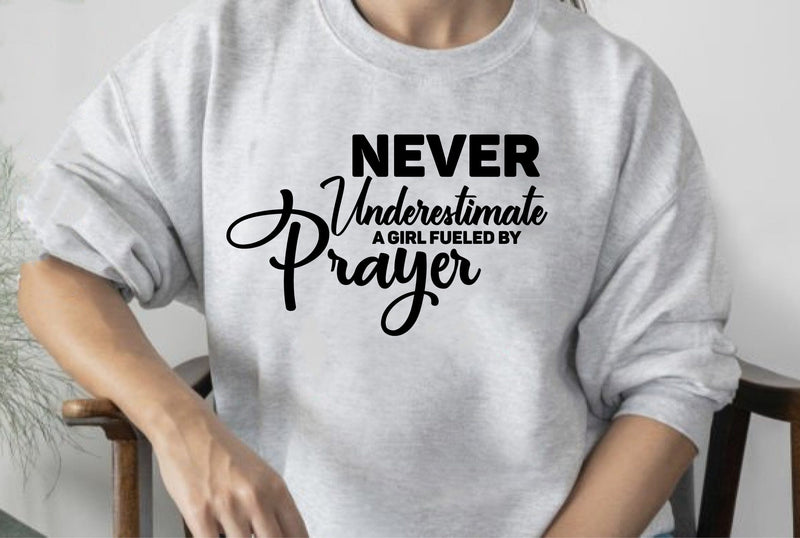 Never Underestimate a Girl Fueled by Prayer SVG orpitasn 