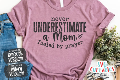 Never Underestimate A Mom svg - Mom Cut File - svg - dxf - eps - png - Funny Mom svg - Mothers Day - Silhouette - Cricut - Digital File SVG Svg Cuttables 