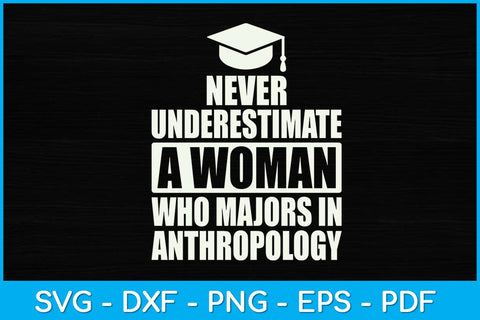 Never Underestimate A Woman Who Majors In Anthropology Svg SVG artprintfile 