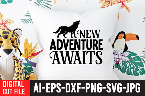 New Adventure Awaits SVG Cut File SVG BlackCatsMedia 