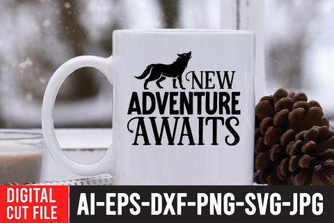New Adventure Awaits SVG Cut File SVG BlackCatsMedia 