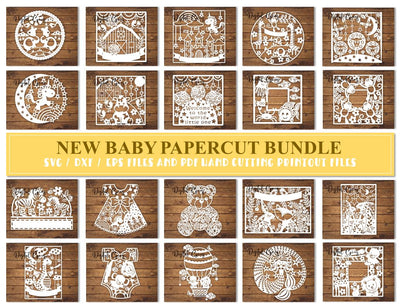 New baby bundle SVG / DXF / EPS files SVG Digital Gems 