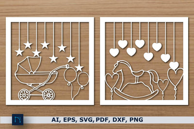 New baby paper cut bundle SVG cut file SVG MD JOYNAL ABDIN 