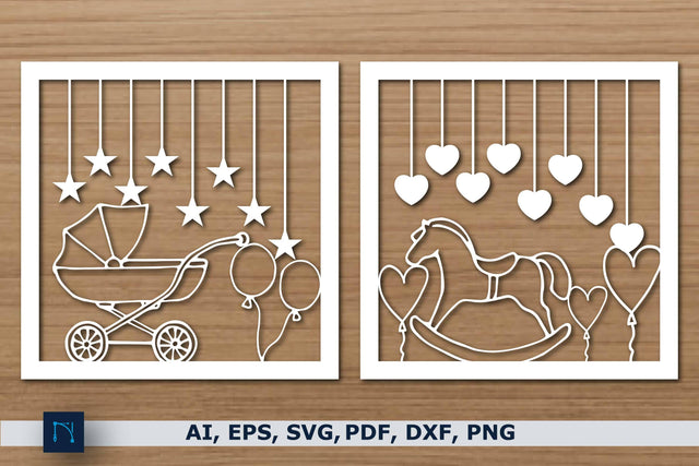 New baby paper cut bundle SVG cut file SVG MD JOYNAL ABDIN 