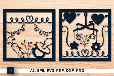New baby paper cut bundle SVG cut file SVG MD JOYNAL ABDIN 