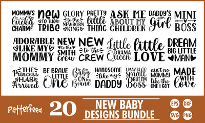 New Baby SVG Designs Bundle SVG PatternFeed8 