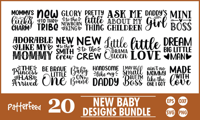 New Baby SVG Designs Bundle SVG PatternFeed8 