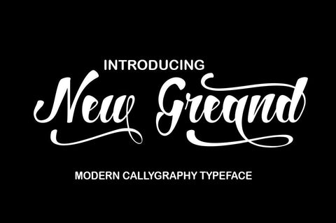 New Greand Font arwah studio 