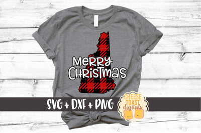 New Hampshire - Buffalo Plaid State - SVG PNG DXF Cut Files SVG Cheese Toast Digitals 