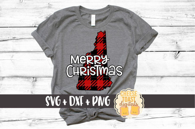 New Hampshire - Buffalo Plaid State - SVG PNG DXF Cut Files SVG Cheese Toast Digitals 