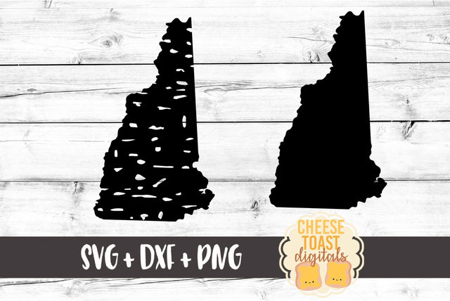 New Hampshire - Solid & Grunge SVG Cheese Toast Digitals 