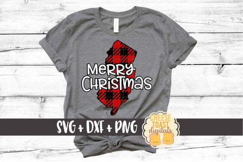 New Jersey - Buffalo Plaid State - SVG PNG DXF Cut Files SVG Cheese Toast Digitals 