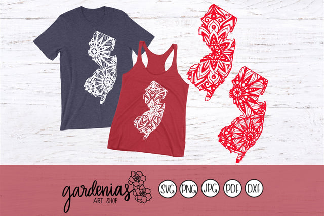 New Jersey Mandalas SVG Gardenias Art Shop 