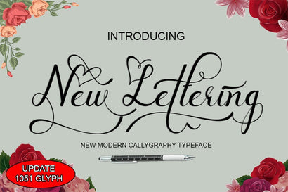New Lettering Font arwah studio 