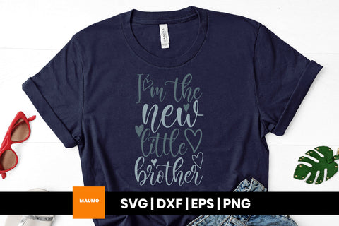 New little brother, baby svg quote SVG Maumo Designs 