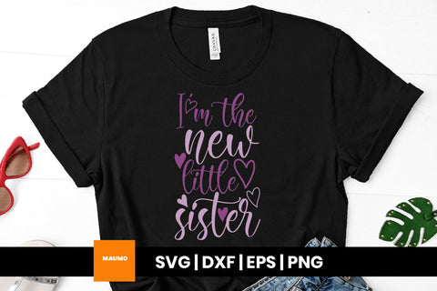 New little sister, baby svg quote SVG Maumo Designs 