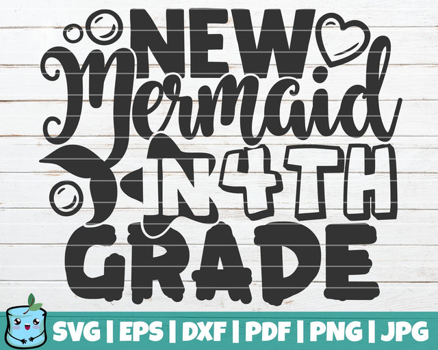 New Mermaid In 4th Grade SVG MintyMarshmallows 