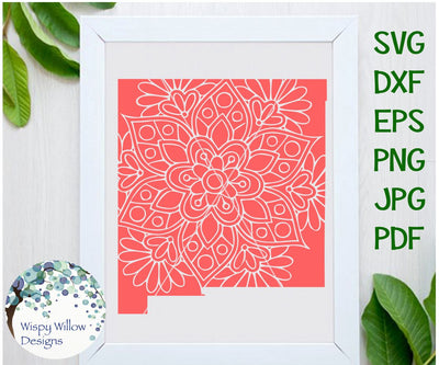 New Mexico Mandala SVG Wispy Willow Designs 