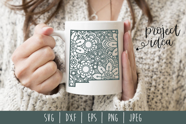 New Mexico Mandala Zentangle SVG SavoringSurprises 