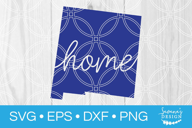 New Mexico State with Home SVG SavanasDesign 