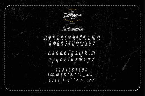 New Monthego Monoline Font Font nearzz 