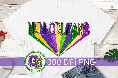 New Orleans Mardi Gras PNG for Sublimation Sublimation Greedy Stitches 