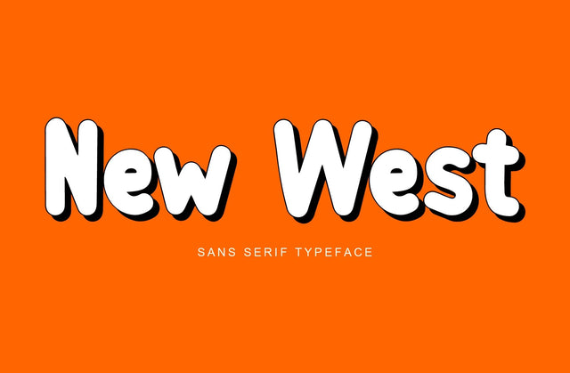 New West Display Font Font Yuby 