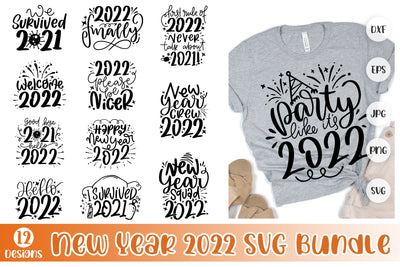 New Year 2022 SVG Bundle SVG dapiyupi store 