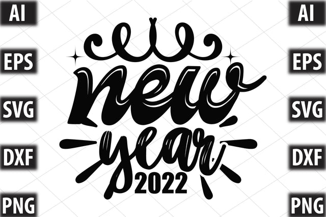 New Year 2022 SVG SVGista 