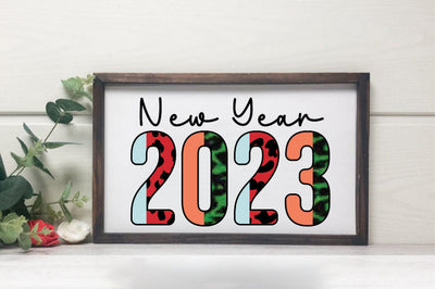 New year 2023 Sublimation Sublimation SVGista 