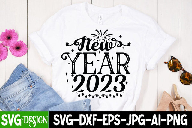 New Year 2023 SVG Cut File SVG BlackCatsMedia 