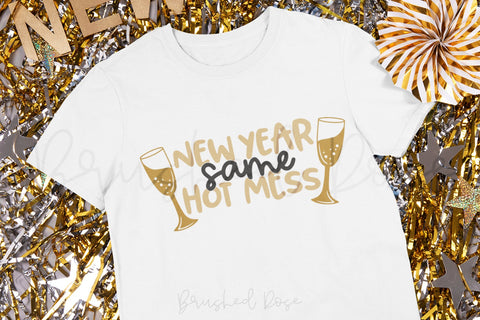 New Year bundle| New Years Eve SVG cut file SVG Brushed Rose 