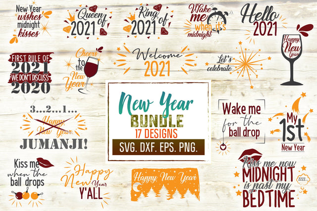 New Year Bundle Svg. 2021 Svg. Happy New Year Svg. Hello 2021 Svg. New Year Party Svg. Family New Year Svg. Covid, Quarantine, Virus, dxf SVG Mint And Beer Creations 