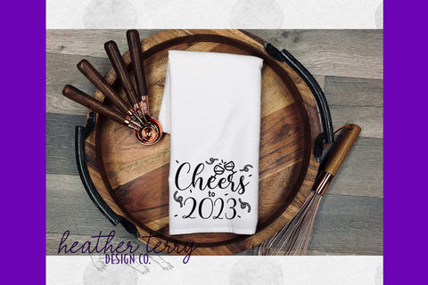 New Year Cheer 2023 Cut File Sublimation Bundle SVG Heather Terry Design Co. 