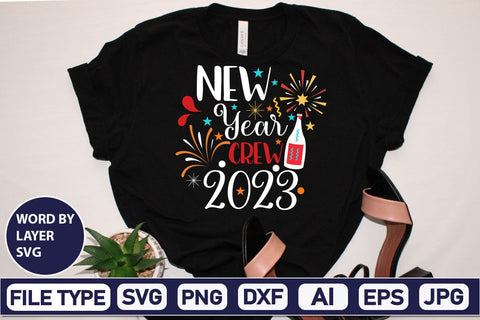 New Year Crew 2023 SVG Cut File SVG DesignPlante 503 