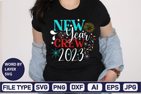 New Year Crew 2023 SVG Cut File SVG DesignPlante 503 