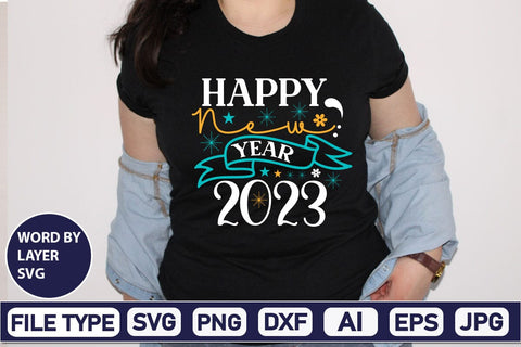 New Year Crew 2023 SVG Cut File SVG DesignPlante 503 