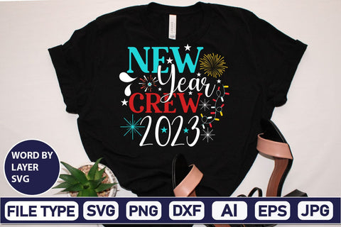 New Year Crew 2023 SVG Cut File SVG DesignPlante 503 