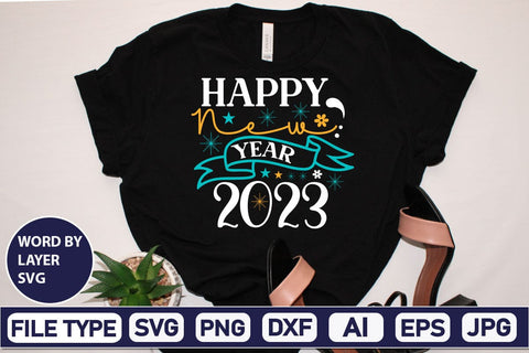 New Year Crew 2023 SVG Cut File SVG DesignPlante 503 
