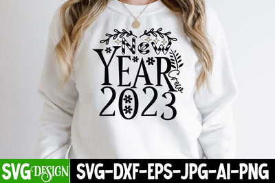 New Year Crew 2023 SVG Cute File SVG BlackCatsMedia 