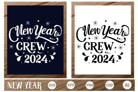 New Year Crew 2024 Round Sign SVG, Happy New Year 2024 Svg, Happy New Year SVG Design, SVGs,Quotes and Sayings,Food & Drink,On Sale, Print & Cut SVG DesignPlante 503 